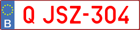 Trailer License Plate